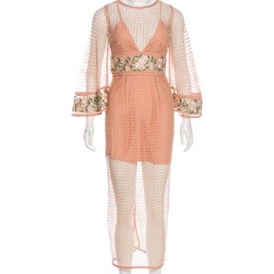 Alice McCall Lace Embroidered Maxi Dress